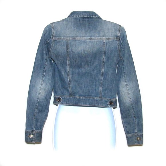 BP Women’s Stretch Jeans Jacket Size XS Light Wash Denim - Picture 3 of 12